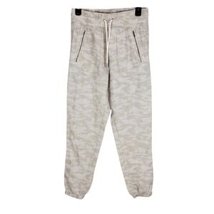Athleta Cabo Jogger Pants‎ size 0 LINEN Camouflage Neutral Cream